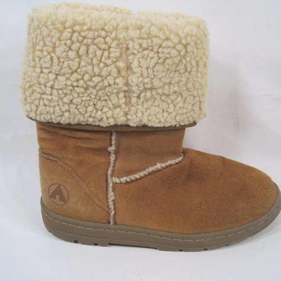 AIRWALK Brown Leather Upper Balance Womens BOOTS - Picture 2 of 11